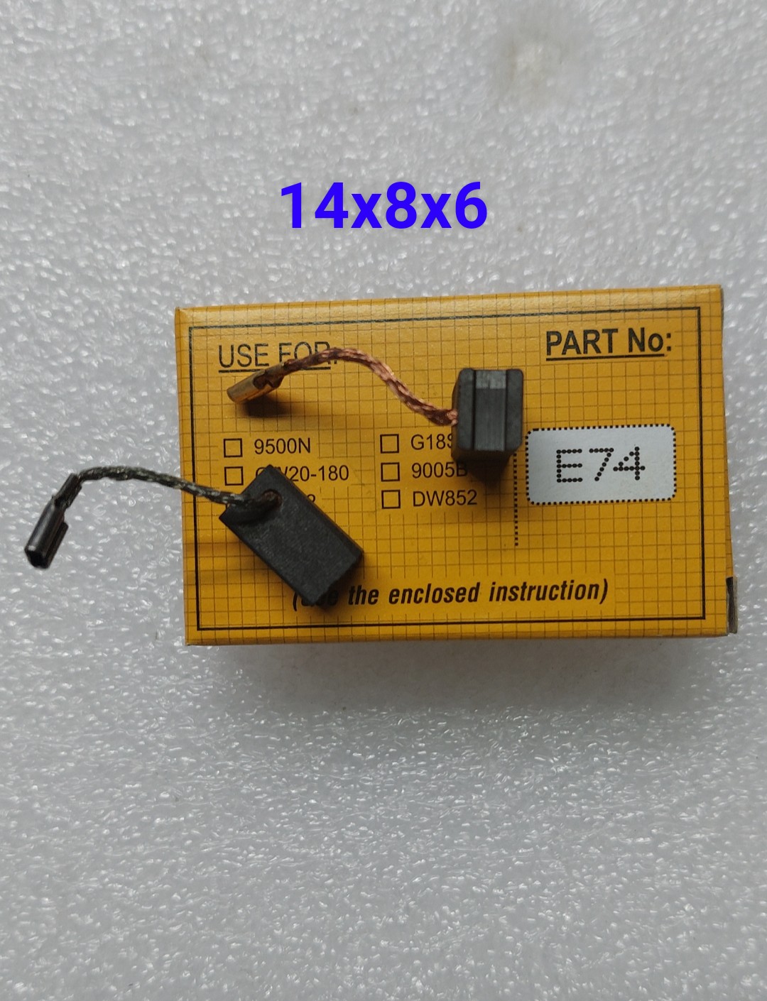 Chổi than hộp vàng than nb e74, bosc h 7-100, 7-125