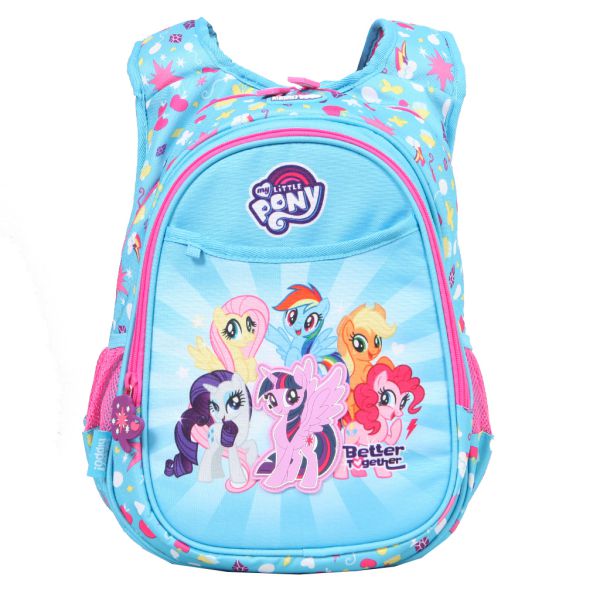 Balo chống gù cho bé gái,  balo học sinh cấp 1 Clever Hippo Compact My Little Pony kiểu dáng nhỏ gọn, siêu nhẹ, ngăn chính rộng rãi, quai đeo, đệm lưng dày dặn, êm ái