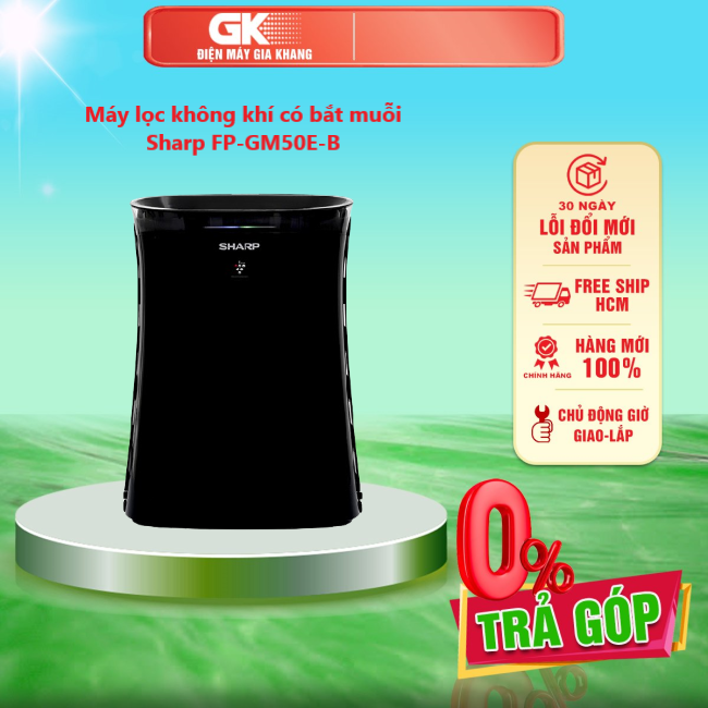 Máy lọc không khí có bắt muỗi Sharp FP-GM50E-B - GIAO TOÀN QUỐC - FREESHIP HCM