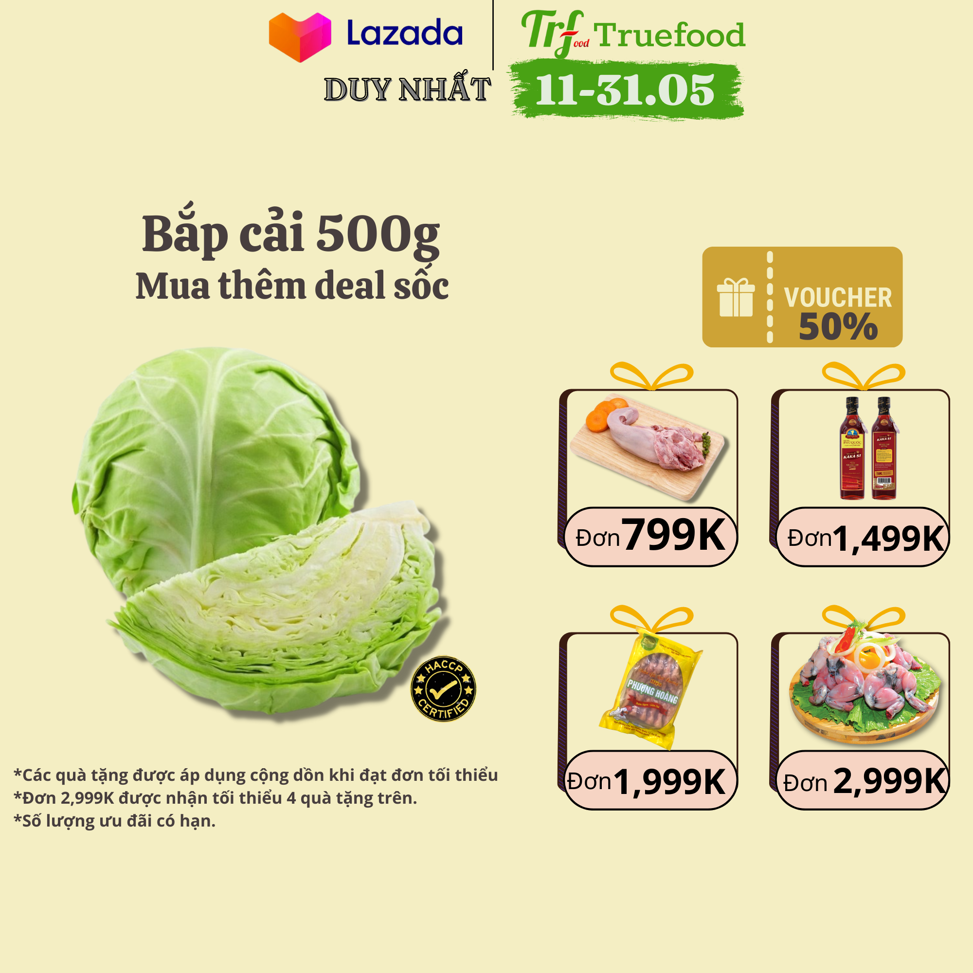 Bắp cải 500-600g
