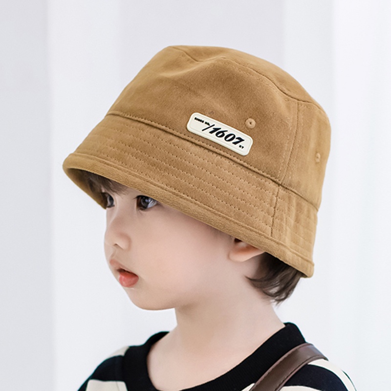 KW®Mũ bucket trẻ em form xuông xuân hạ tag số phong cách Hàn ulzzang mới