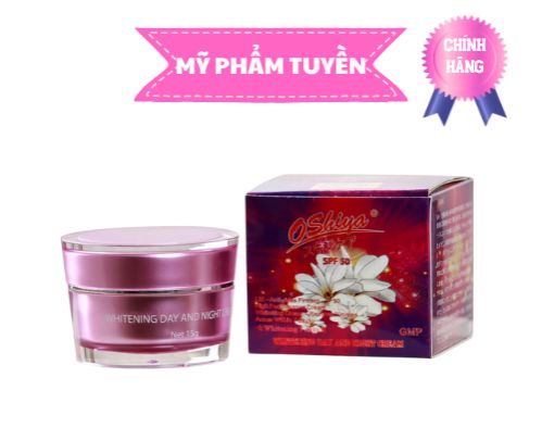 HCM Kem Dưỡng Trắng Da OSHIYA Ngày và Đêm 15gr