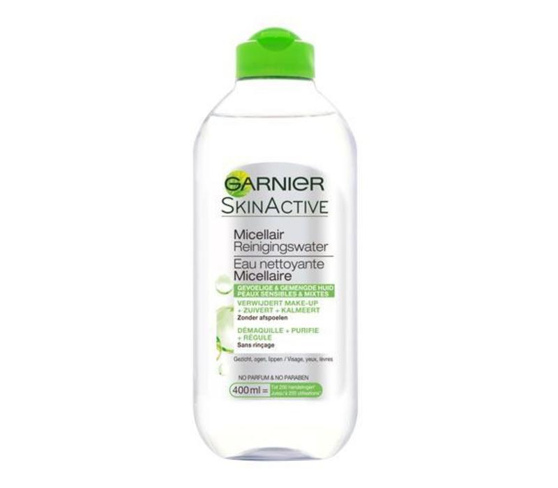 Nước Tẩy Trang Cho Da Hỗn Hợp Nhạy Cảm Garnier Skin Active Solution Micellaire Cleansing Water 400ml