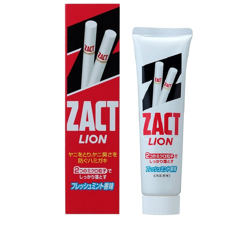 NHẬT BẢN - Kem Đánh Răng Dành Cho Người Hút Thuốc Lion Zact loại bỏ mảng bám, vết ố vàng, giúp thơm miệng