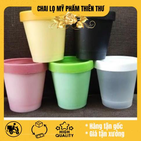 Hủ ly thái 200g 100g 50g - hủ nhựa đựng kem, chiết mỹ phẩm