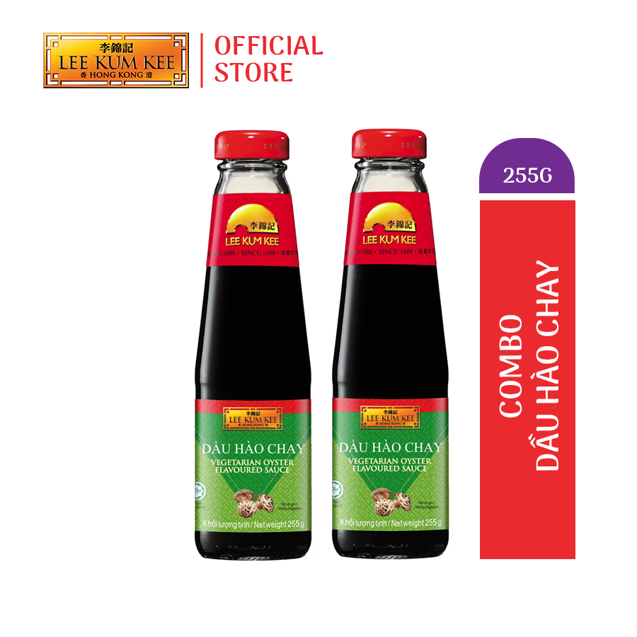 Combo 2 Dầu hào Chay Lee Kum Kee Vegeterian Oyster Flavoured Sauce  255g