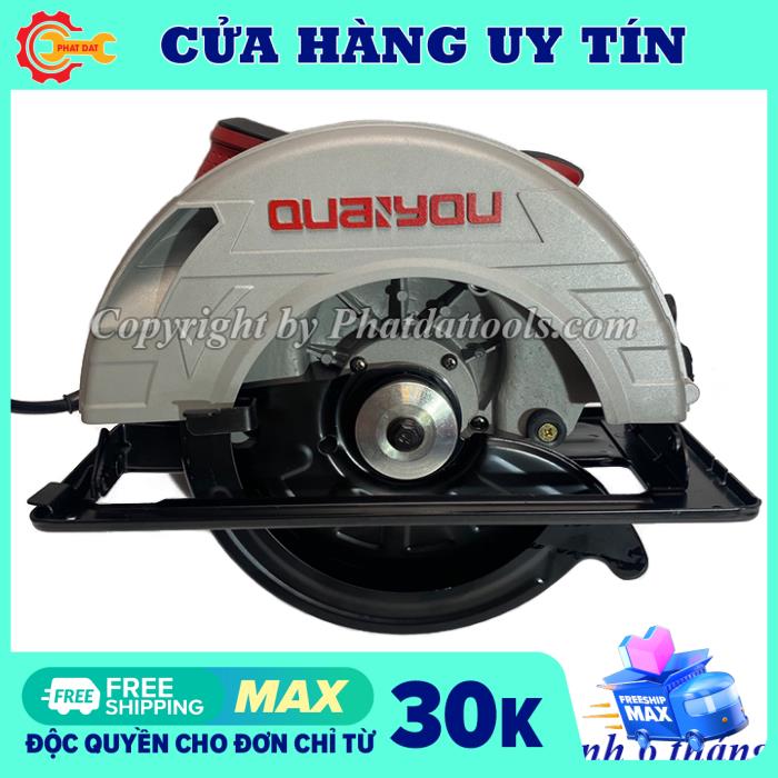 Máy cưa gỗ cầm tay cỡ lớn quaiyou qy5235-công suất 2100w-kèm lưỡi cưa d230mm-bảo hành 6 tháng