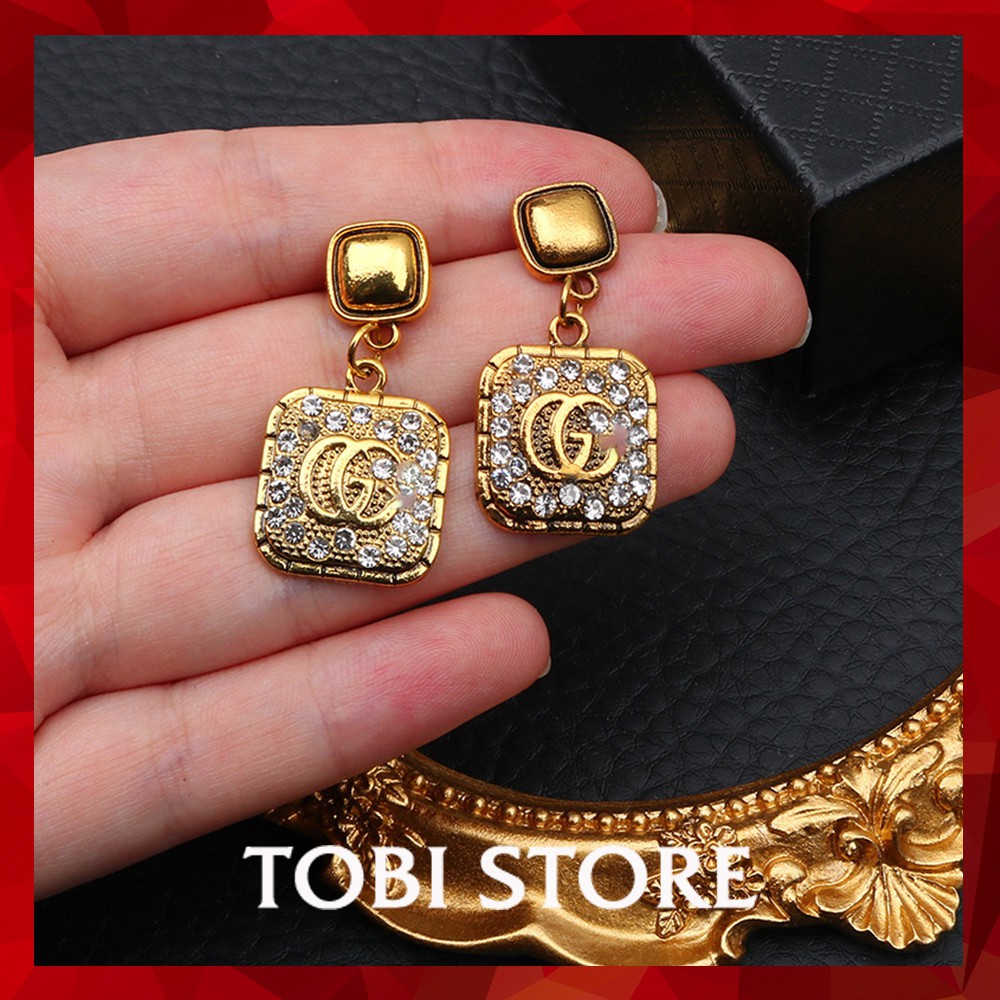 Bông tai thương hiệu GC mạ vàng cao cấp TOBI STORE TB361