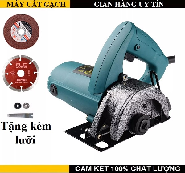 Máy cắt gạch - Xuất xứ thương hiệu : Đài Loan - Tặng kèm 2 lưỡi - Sản phẩm tốt vượt bậc trong tầm giá
