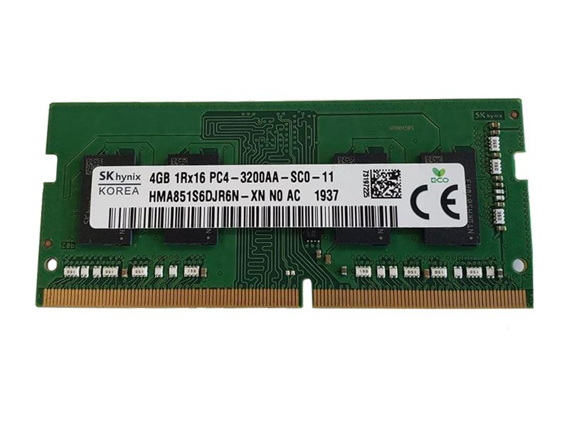 Ram sk hynix pc 4gb ddr4 3200aa uc0 11 hma851u6cjr6n xn no ac 2106