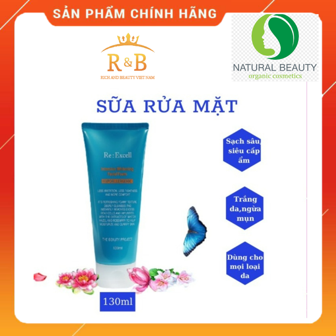 SỮA RỬA MẶT DƯỠNG TRẮNG LÀM SẠCH SÂU R&B nhập khẩu chính hãng Hàn Quốc