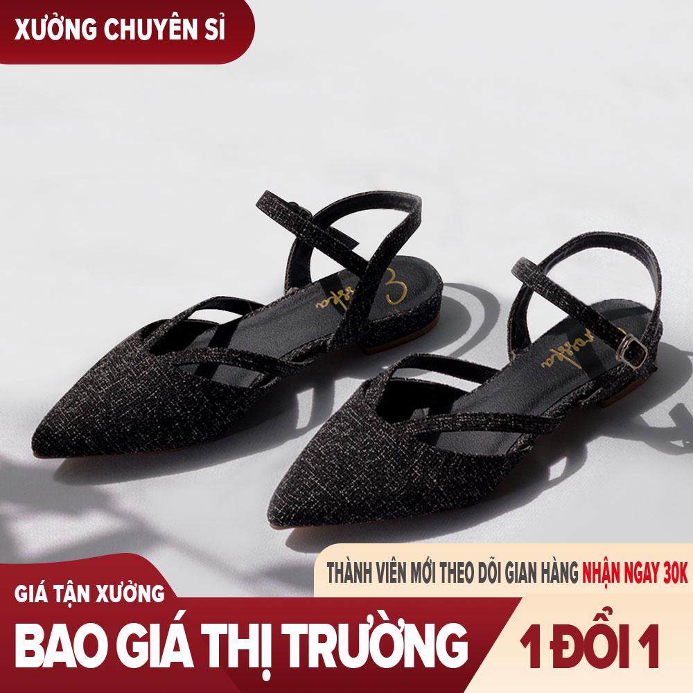 Giày nữ, giày sandal nữ đế bệt mũi nhọn thời trang EL008 ( RE)