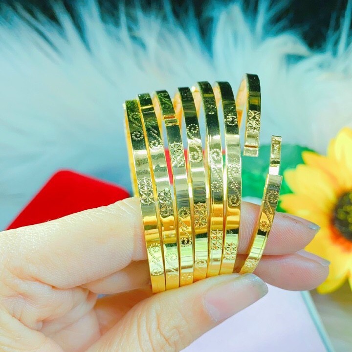 [Ximen Bản Trơn Cực Sang] [CAM KẾT KHÔNG ĐEN KHÔNG NGỨA] - Trang Sức Givi- HX2067 - vong tay bang vang 18k dep, vong deo tay vang 18k dep, nhung bo nu trang vang dep, vong vang tay dep, trang suc cuoi dep, ximen vang