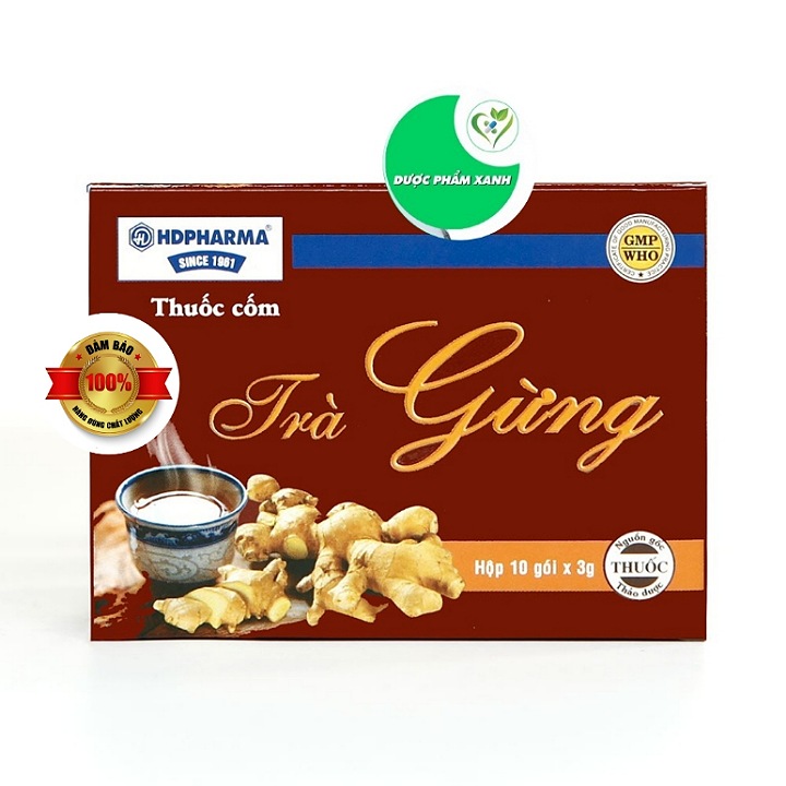 TRÀ GỪNG HẢI DƯƠNG H30 GÓI -  ĐẦY HƠI CHƯỚNG BỤNG, ĐỀ PHÒNG CẢM MẠO