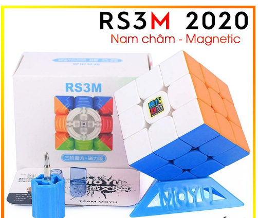 Khối Rubik 3x3 MoYu RS3M Có Nam Châm Trò Chơi Xếp Hình Tốc Độ Giáo Dục phát triển trí não
