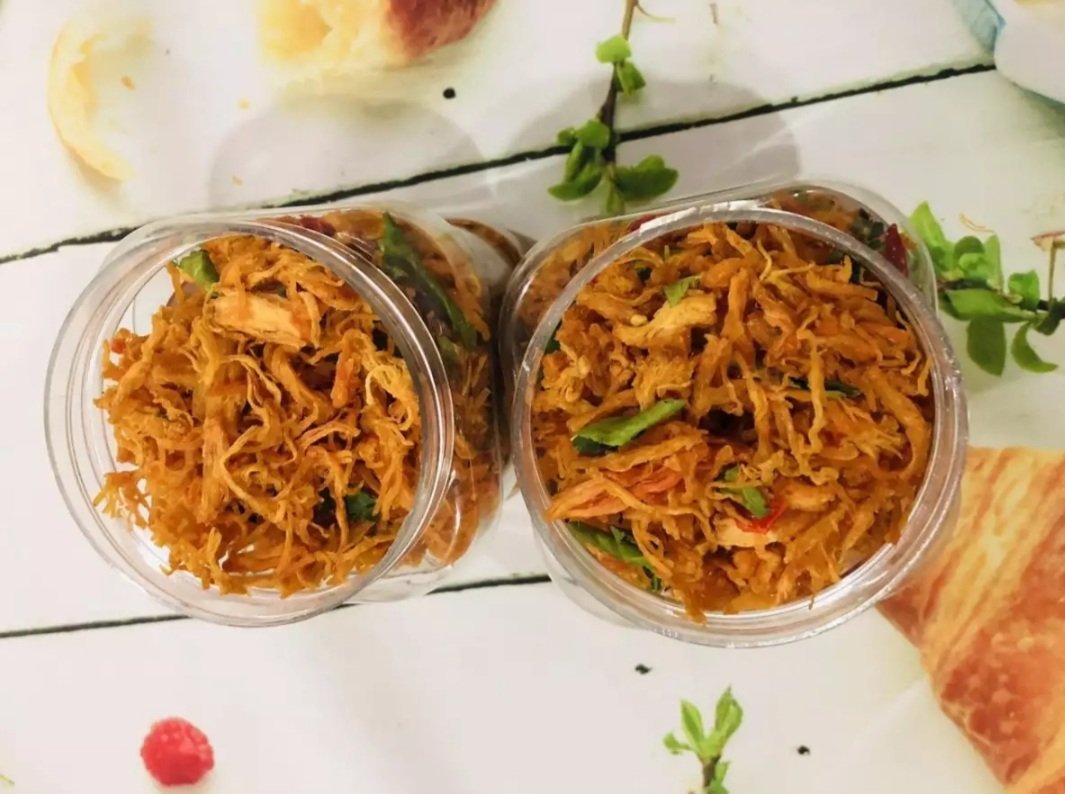 1kg khô gà cay lá chanh loại ngon