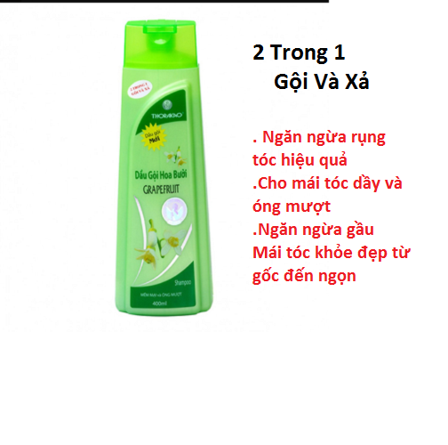 Dầu Gội Bưởi Thorakao Hỗ Trợ Cải Thiện Rụng Tóc Ngăn Gầu Cho Tóc Dầy Và Óng Mượt 400ML