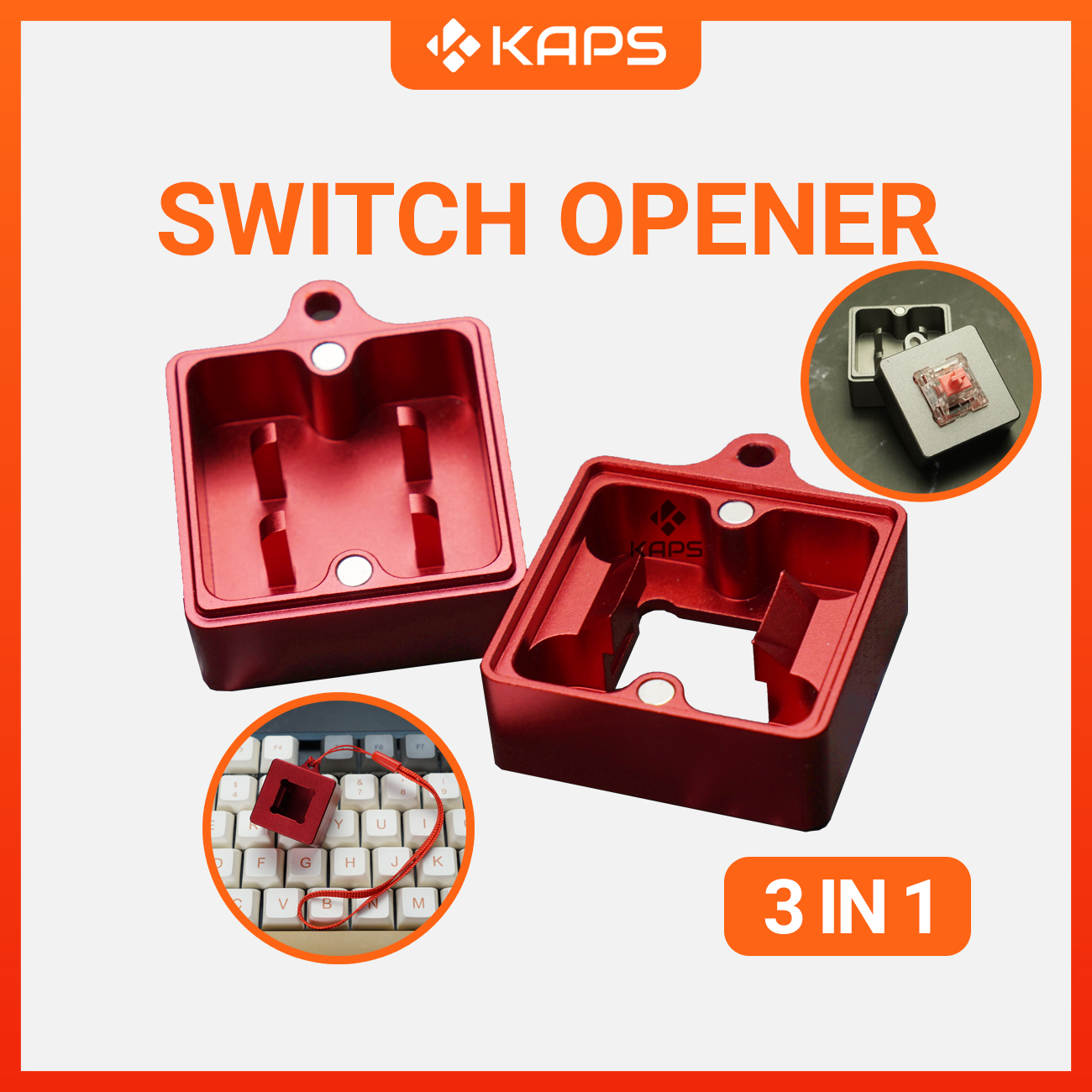Switch Opener Kim loại nhôm 3in1 | Mở Switch Cherry, Kailh Box | Hỗ Trợ Mod/Lube Switch | Custom bàn phím cơ