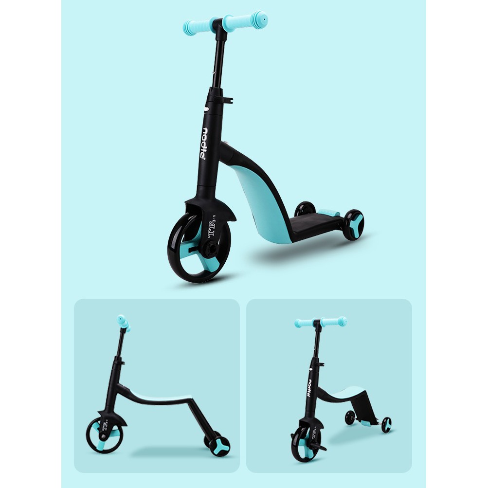 Xe Trượt Scooter Nadle 3 trong 1 - Đa năng tiện lợi rễ sử dụng với 3 chức năng vừa xe đạp
