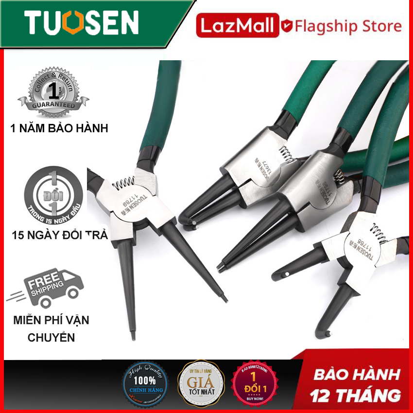 Kìm mở phe trong, phe ngoài, Mũi cong, mũi thẳng, mũi đôi, mũi đơn (kìm phanh) - Chính hãng Tuosen - (Lưu ý đơn giá là 1 chiếc - đặt hàng theo mã)