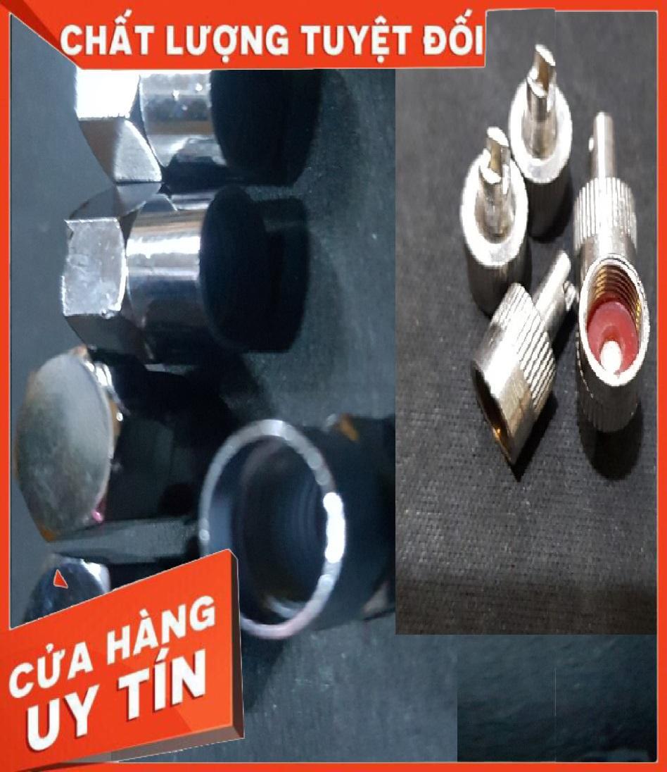 Nắp van bơm lốp xe đầu có khe cực tiện lợi cho xe hơi, xe máy, nắp vòi xe máy kèm mở kim ti van-vòi
