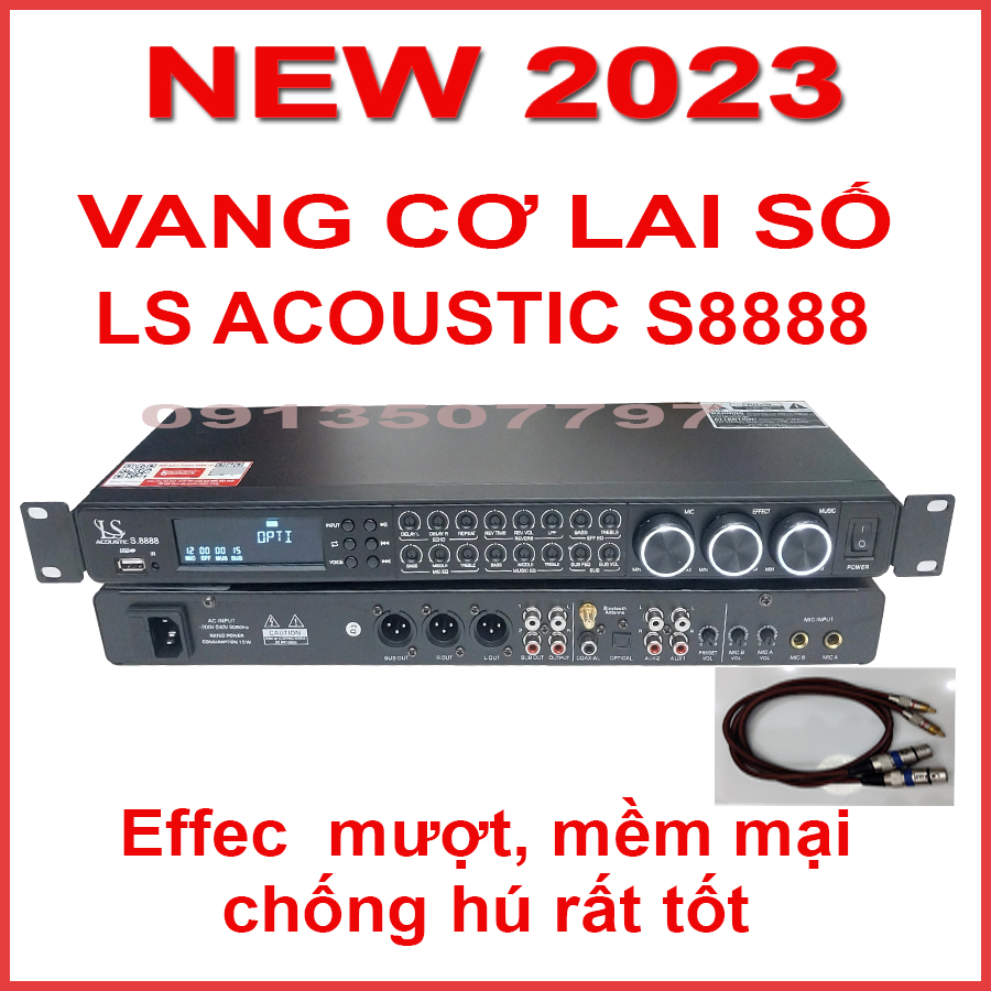 Vang cơ lai số LS  Acoustic S8888 hát karaoke  chuyên nghiệp kỹ xảo mượt mà hòa quện  FX60 plus, FX70 plus, FX50 plus