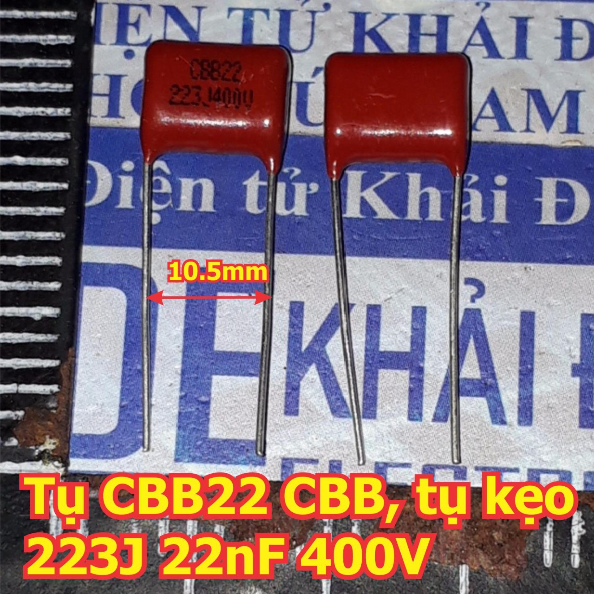 20 con tụ cbb22 cbb, tụ kẹo tụ nâu 223j 22nf 0.022uf 400v kde5982