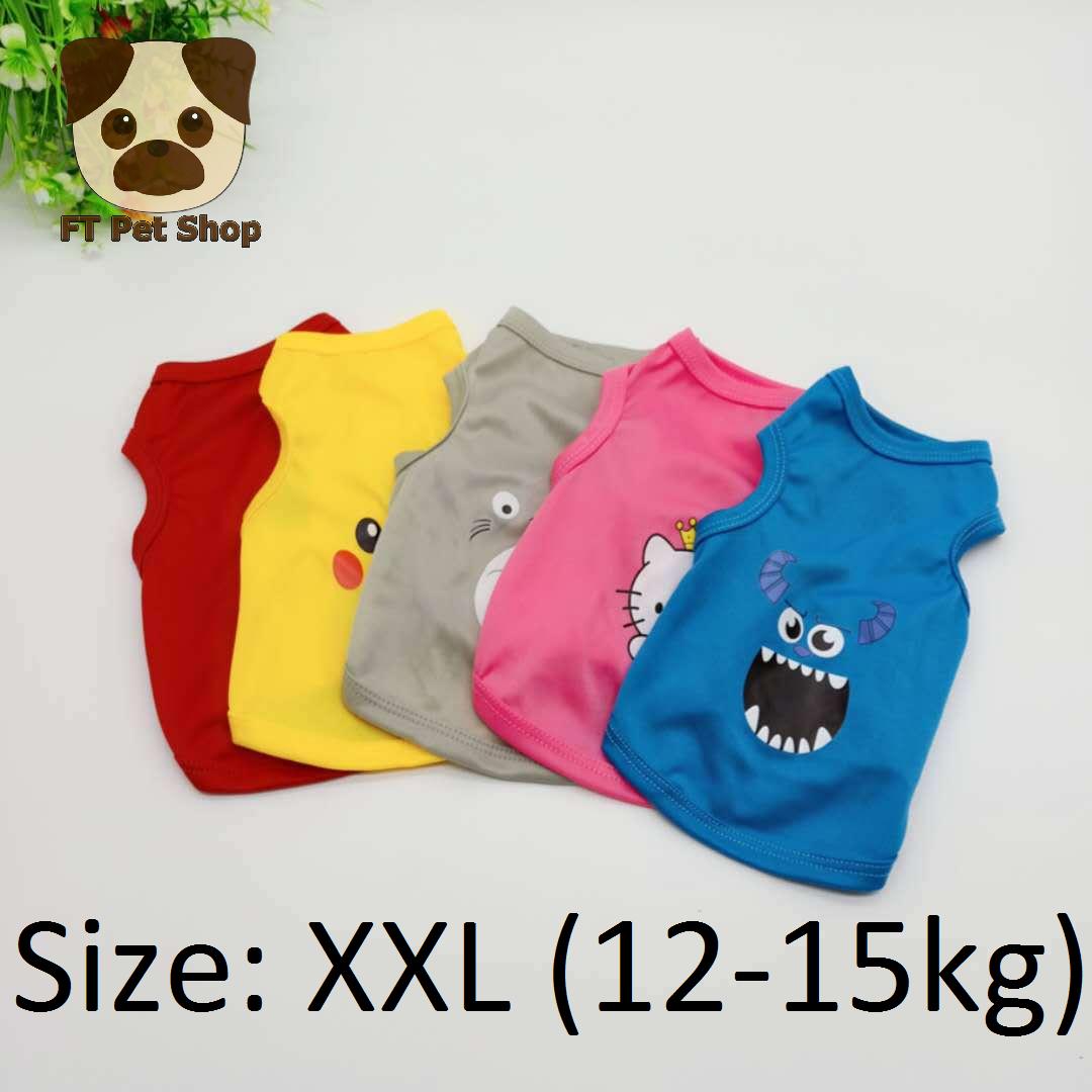 Áo Cho Chó 12-15kg Áo Thun Hoạt Hình Size XXL