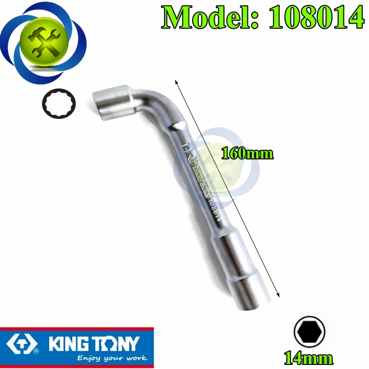 Điếu 14mm kingtony 108014 dài 160mm