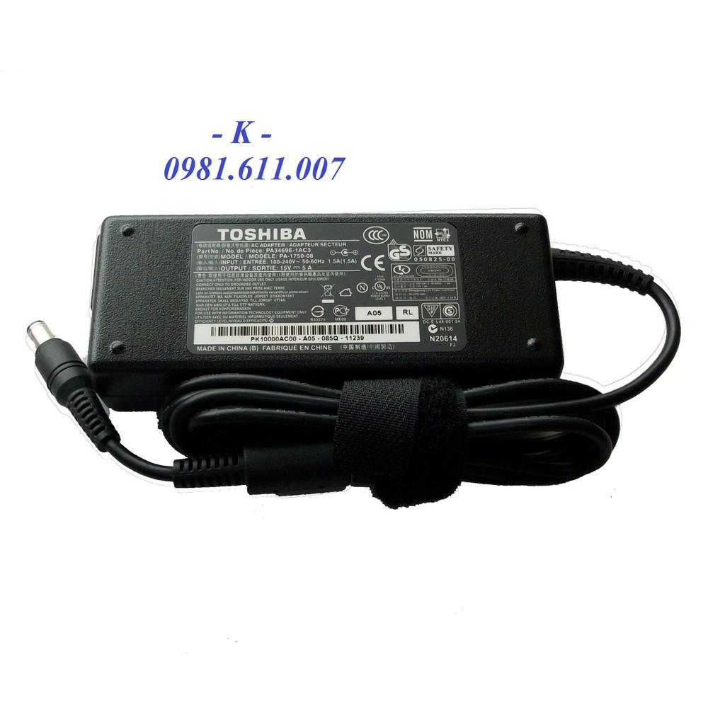 Sạc laptop tosiba. 15v-5a