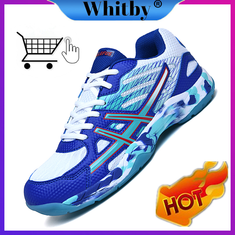 Whitby giày chơi cầu lông cho nam nữ, giày thể thao giày bóng bàn cỡ 36-45