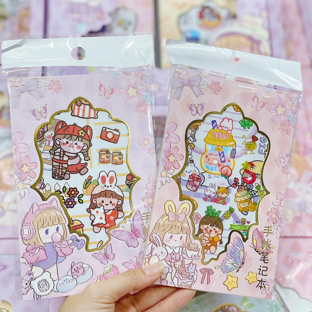 Sổ sticker hình dán hoạt hình dễ thương đồ chơi quà tằng cho bé