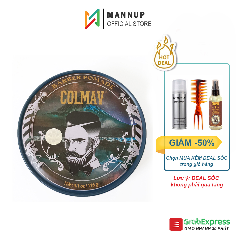 Sáp vuốt tóc colmav barber pomade gốc dầu 56g/116g