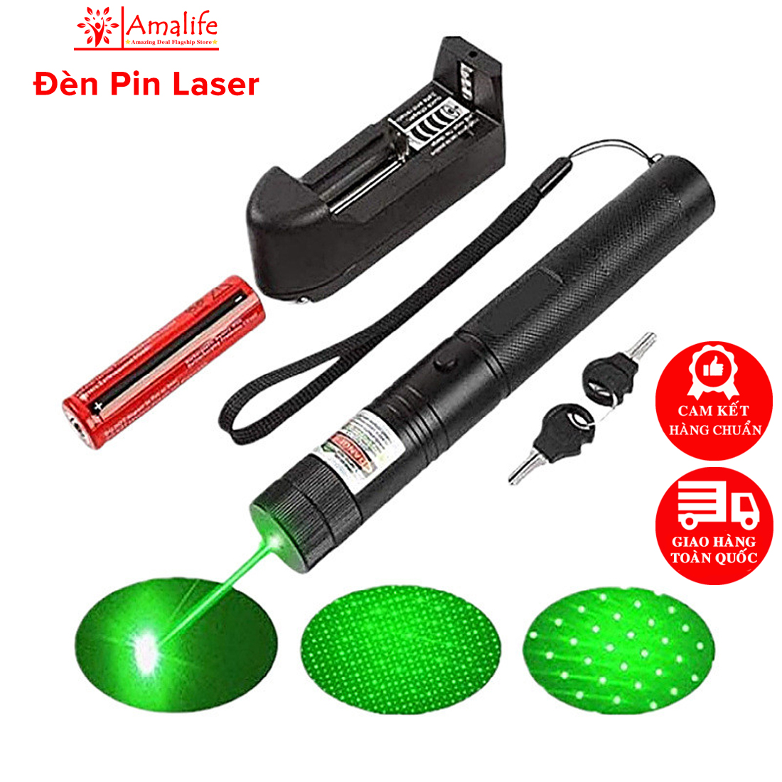 Đèn pin laser 303 ánh sáng chiếu xa cực mạnh, kèm phụ kiện chiếu sao vạn hoa dùng pin sạc - đèn pin laze cao cấp sd lazer / laser 303 full hộp