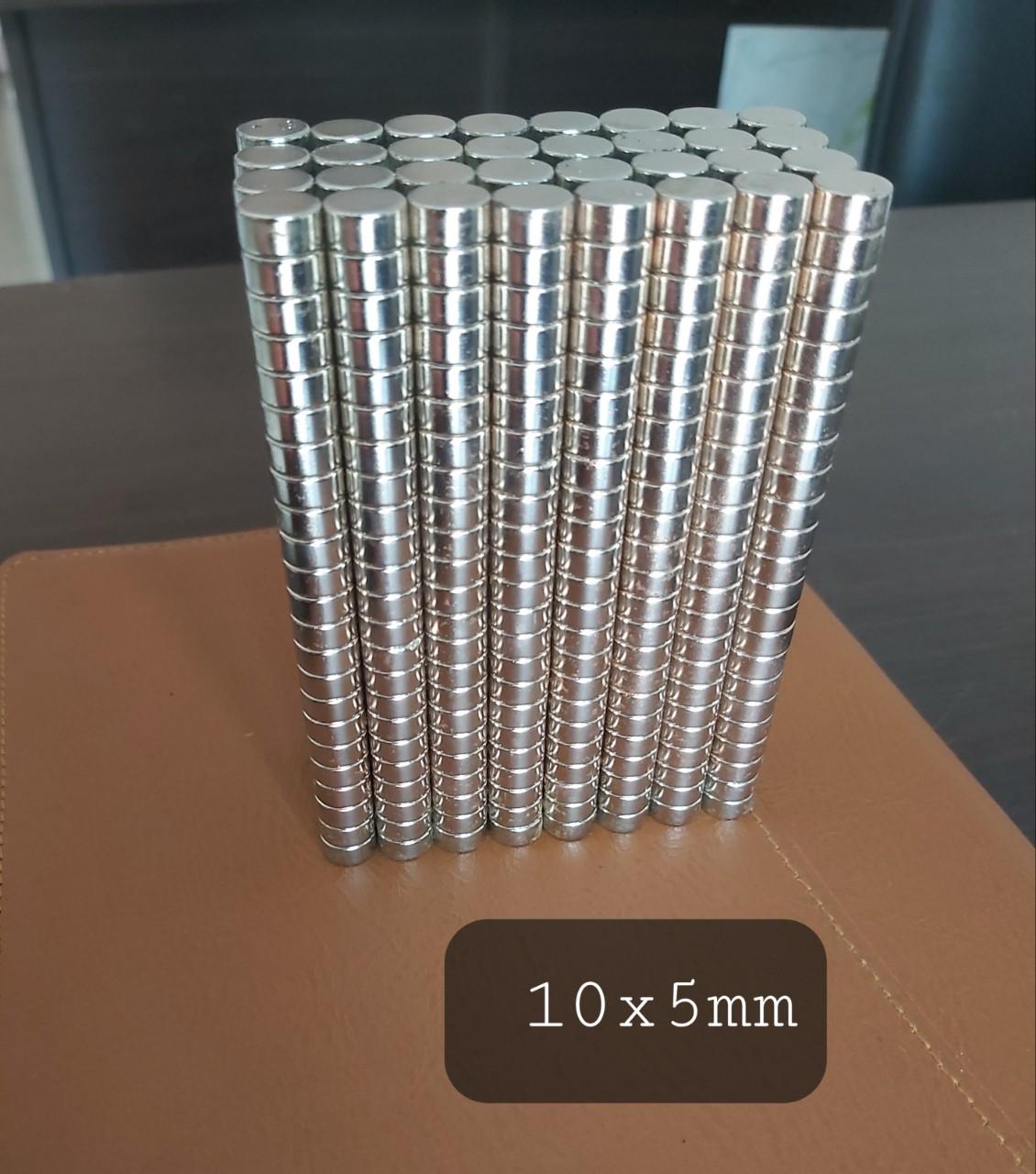 Nam châm viên đất hiếm 10x5mm - 1 set 20 viên