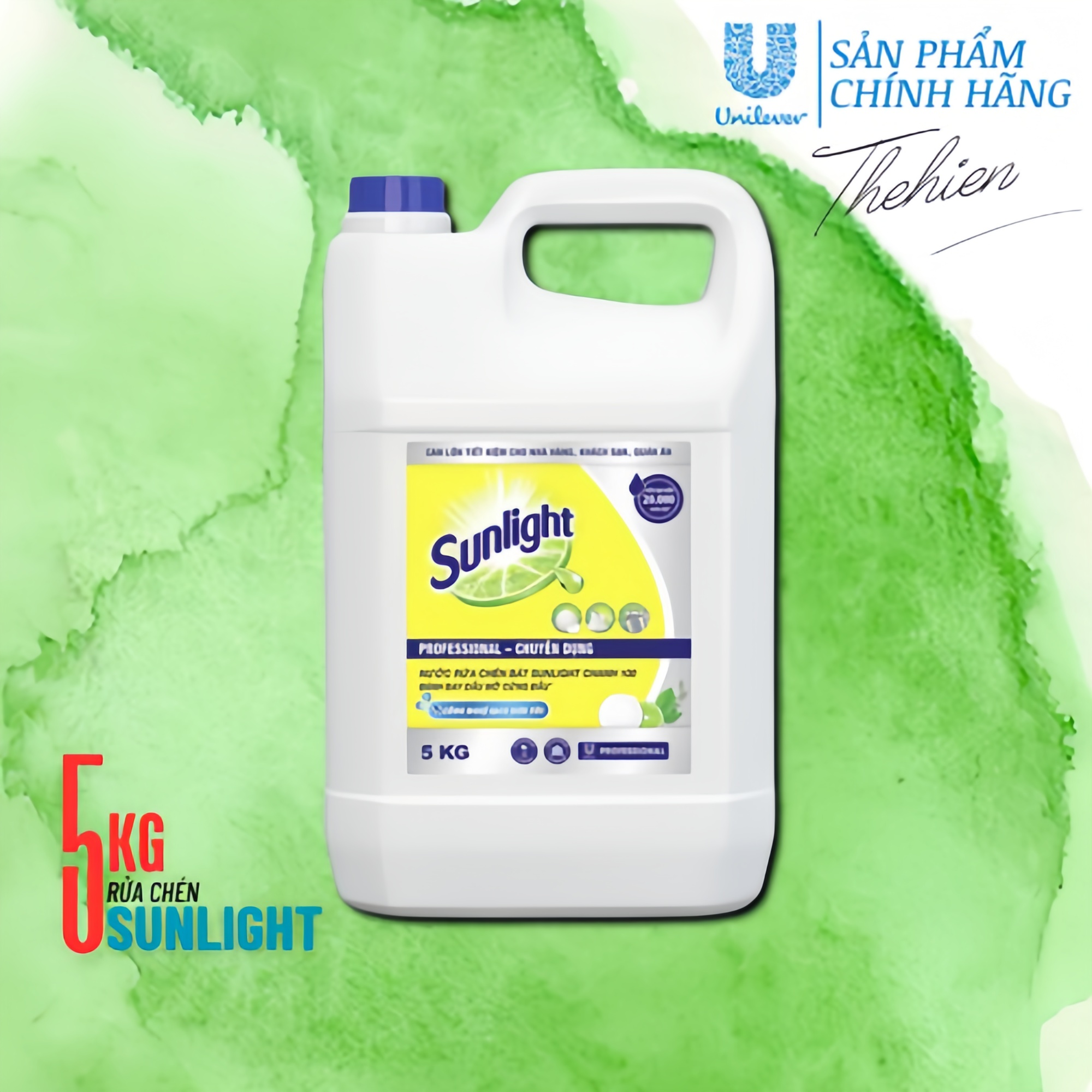  SUNLIGHT PRO Nước Rửa Chén Chanh 5kg 