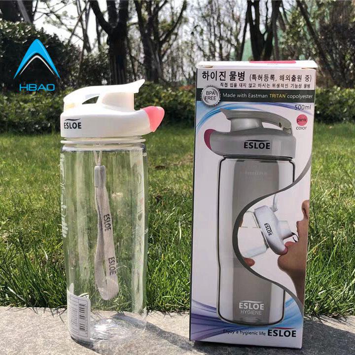 [HCM]Bình nước nhựa thể thao  ESLOE dung tích 500mL không BPA tiện dụng  an toàn  thân thiện môi trường