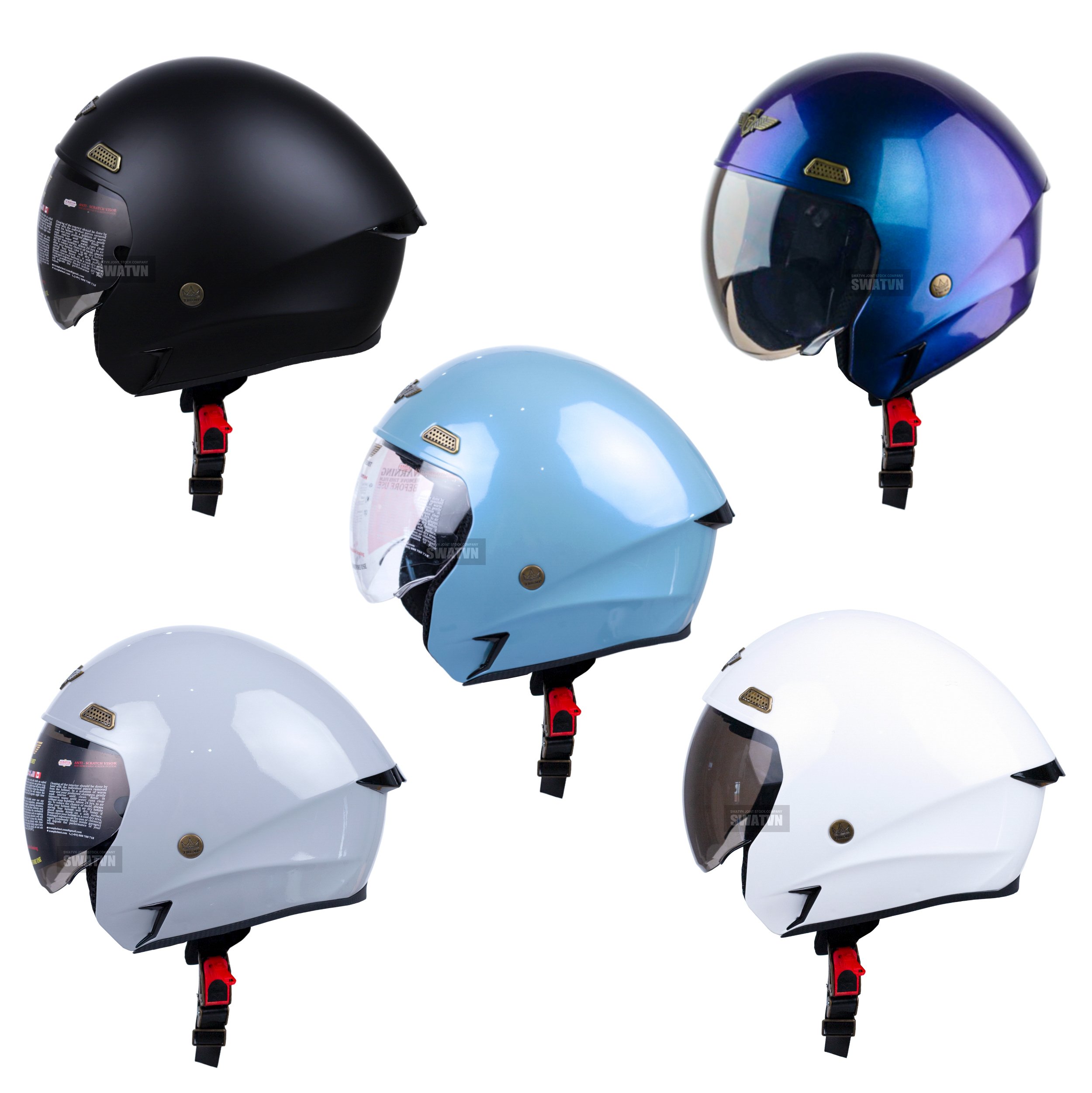 Nón TRUMP nón bảo hiểm 3 4 kính âm mẫu mới nhiều màu độc lạ