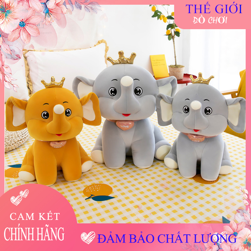 Gấu bông voi ngồi cao cấp hm size 25cm