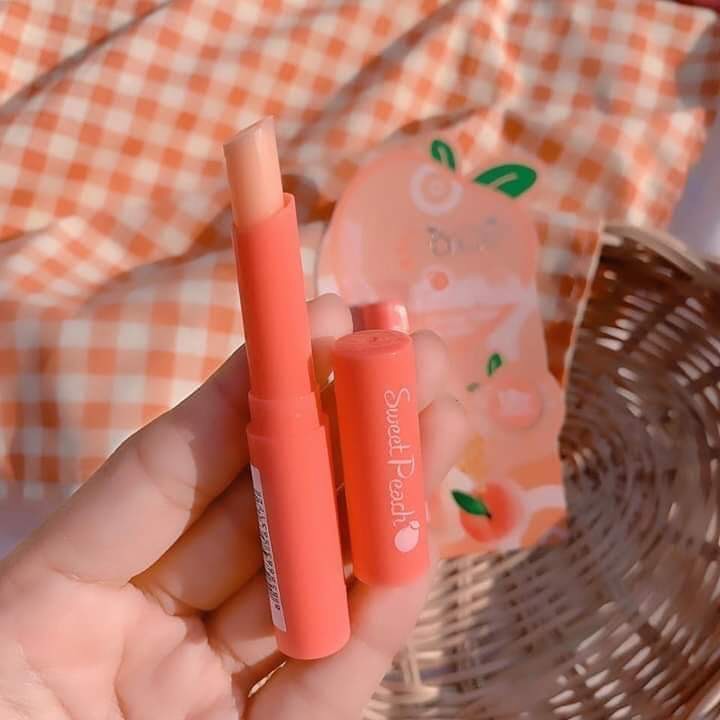 [HCM]SON DƯỠNG MÔI OBUSE SWEET PEACH HƯƠNG ĐÀO VÀ MẬT ONG