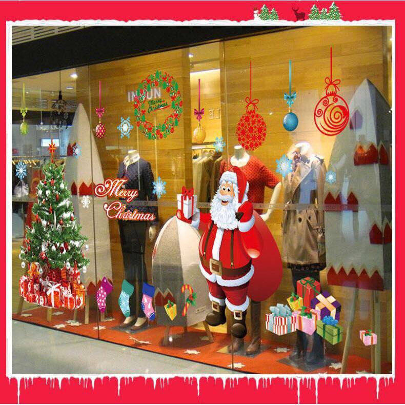 Decal dán tường mẫu ông già noel to