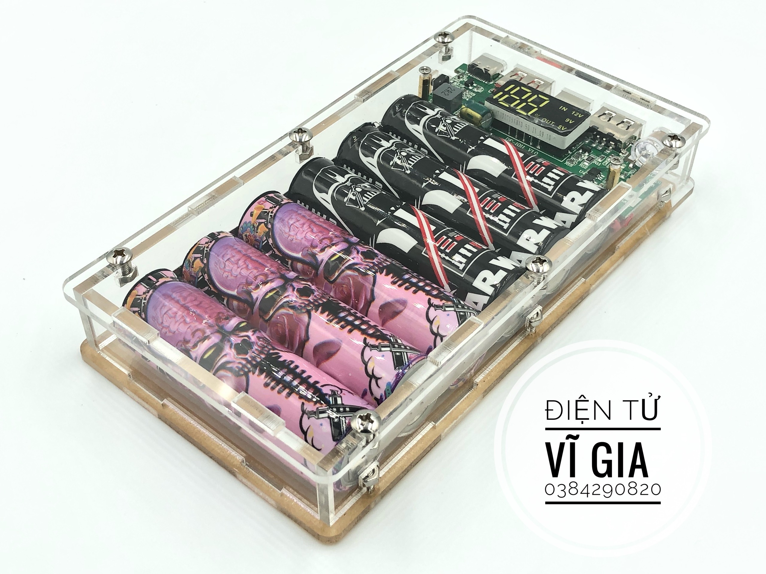 Sạc Dự Phòng MICA Trong Suốt Cao Cấp Chuẩn 15000mAh