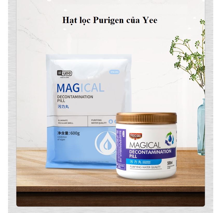 Vật liệu lọc nước cao cấp Purigen 220ml cho hồ cá (tặng bông lọc)