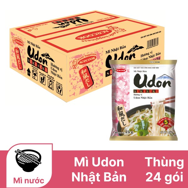 THÙNG 24 GÓI MÌ UDON SUKISUKI 75GR- 46153