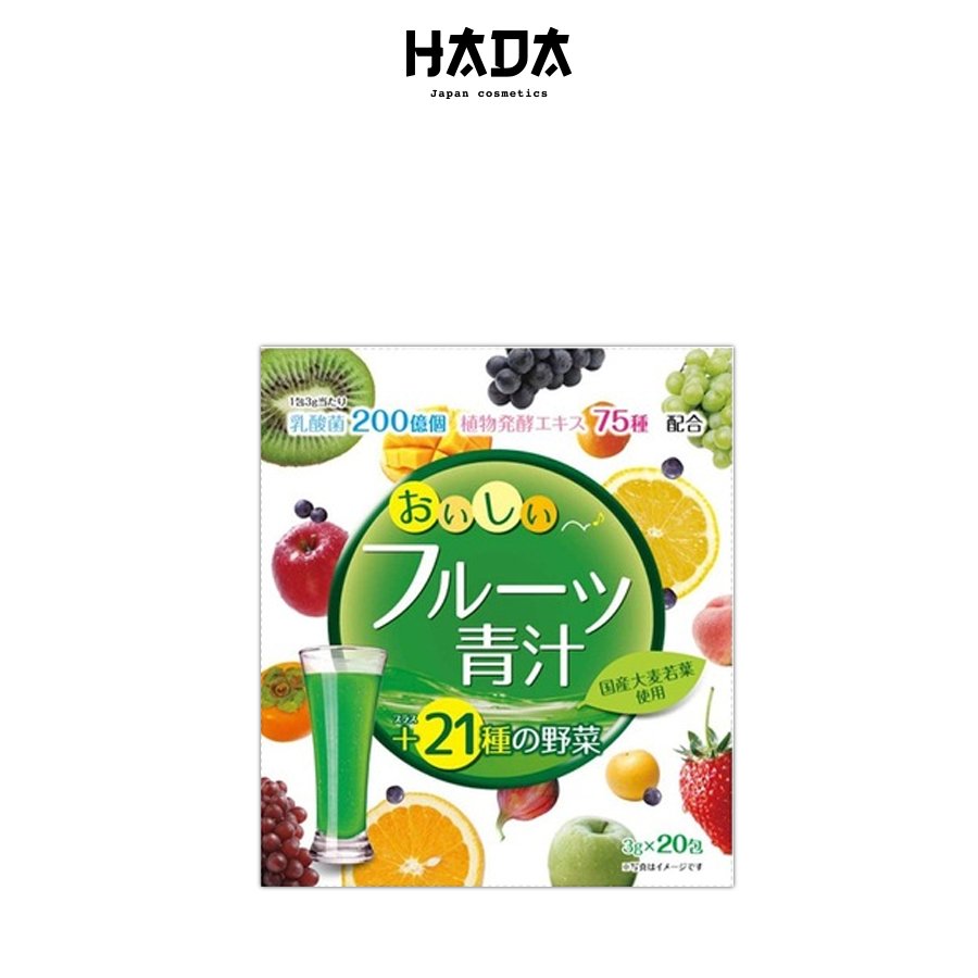 Bột lúa mạch non rau xanh trái cây yuwa nhật bản - hadacosmetic