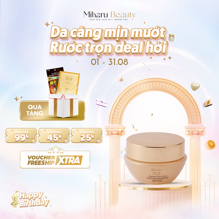 Kem dưỡng phục hồi và sáng da tinh chất Peptide và Collagen - 7GF Moisture Face Cream 50g