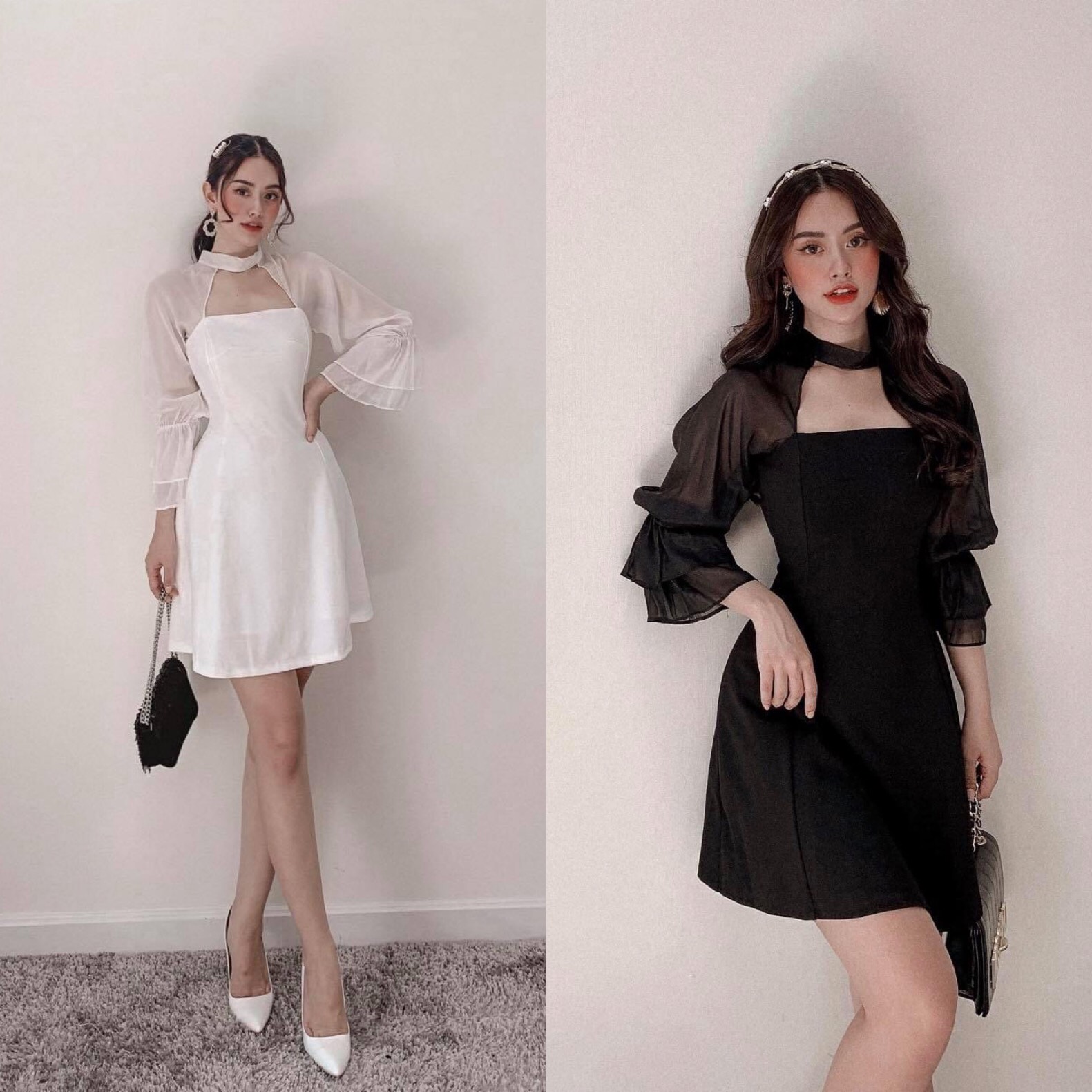 ĐẦM DỰ TIỆC XÒE PHỐI VOAN LAGI DRESS