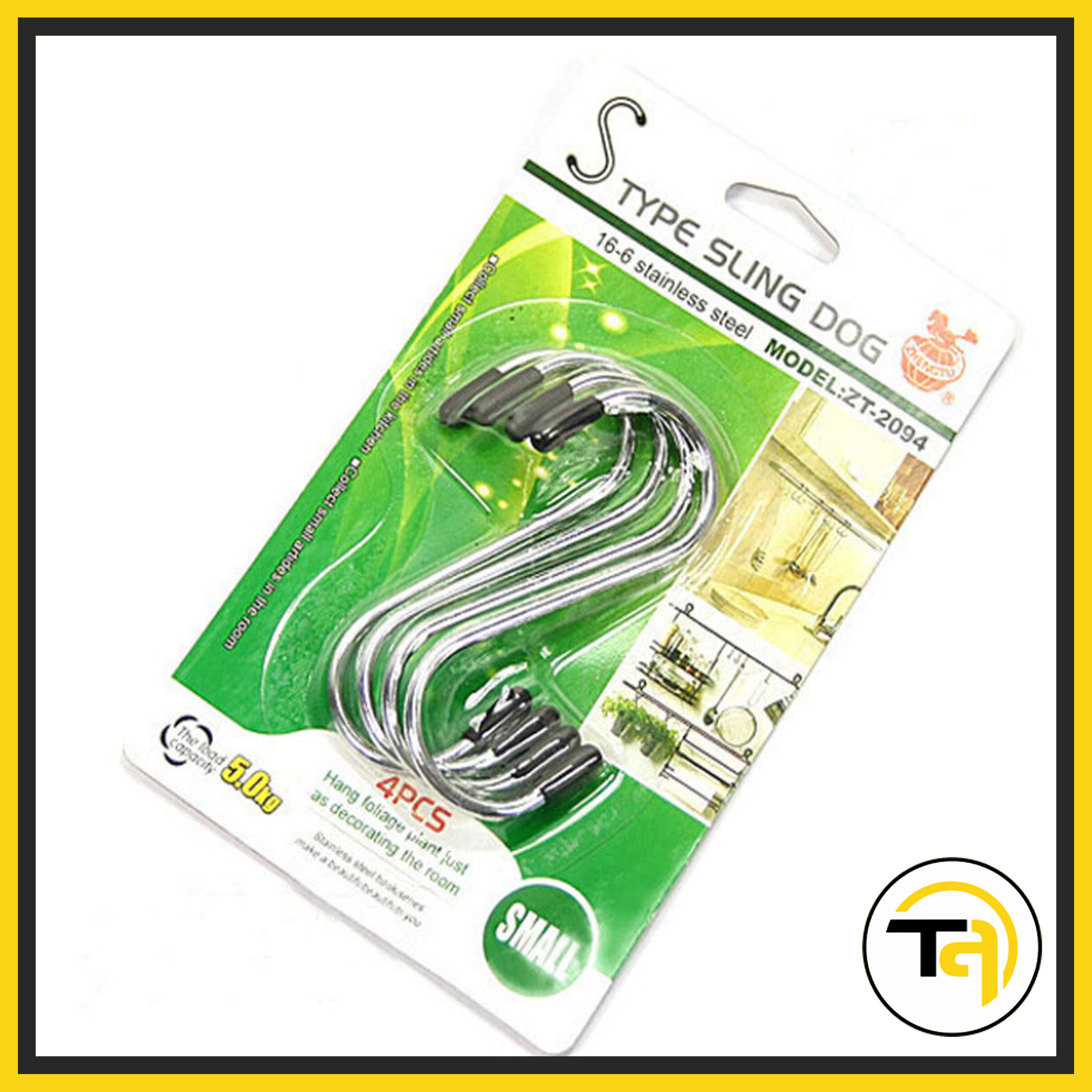 Bộ 4 móc treo chữ S 100% inox không gỉ ( Chịu lực được 20kg ) - Thiên An