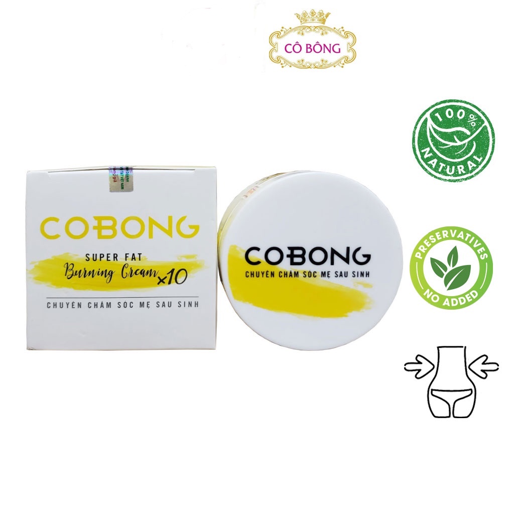 Kem tan mỡ Cô Bông x10 giúp giảm mỡ bụng kèm Thước Dây
