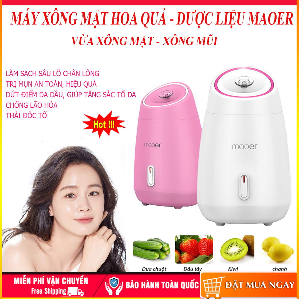 Máy xông mặt, Máy xông mặt hoa quả, Máy xông mặt giá rẻ, Máy xông mặt Maoer, Giúp làm sạch da, se khít lỗ chân lông, thải độc tố da, ngăn ngừa mụn và loại bỏ mỡ thừa, giá giảm sốc, Mua ngay.